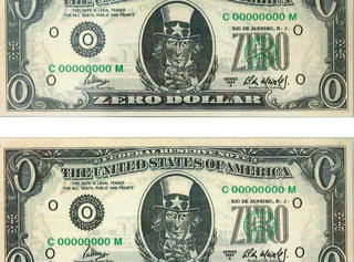 Cildo Meireles - Zero Dollar (2 notas)