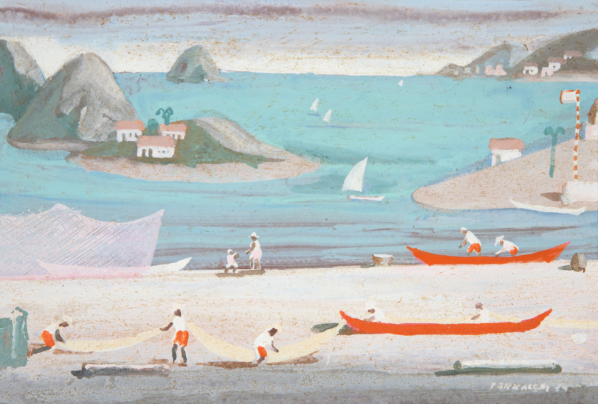 Aldeia com Pescadores
