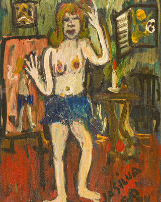 José Antônio da Silva - Modelo no atelier