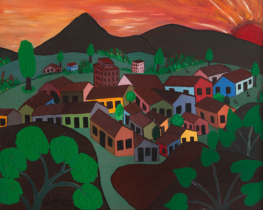 Paisagem com casas