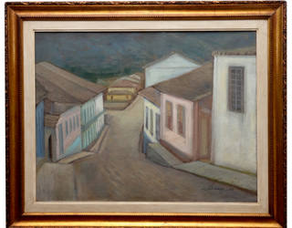 José Simeone - Paisagem com Casario