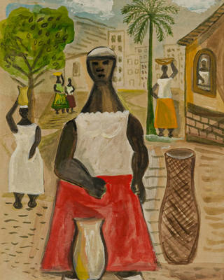 Emiliano di Cavalcanti - Baiana de vermelho