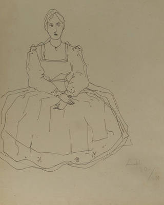 Athos Bulcão - Senhora sentada
