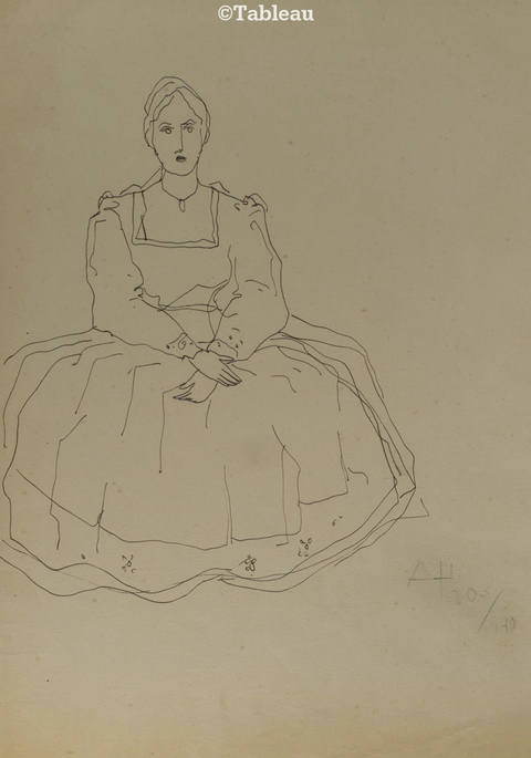 Senhora sentada