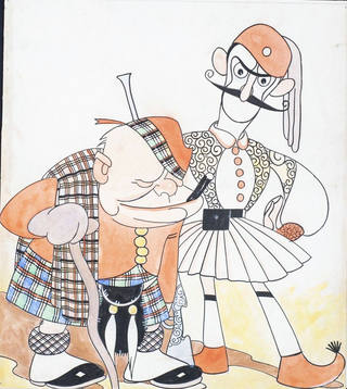 J. Carlos - Churchil - Caricatura Política