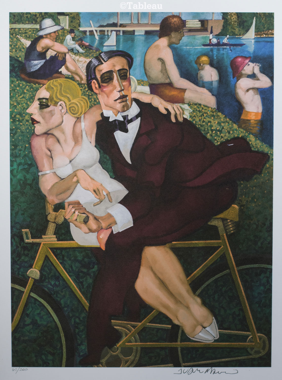 Juarez Machado - Casal em bicicleta