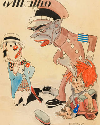 J. Carlos - Capa da Revista "o malho"