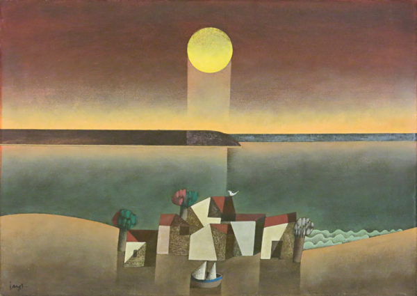 Inos Corradin - Marinha ao pôr do sol
