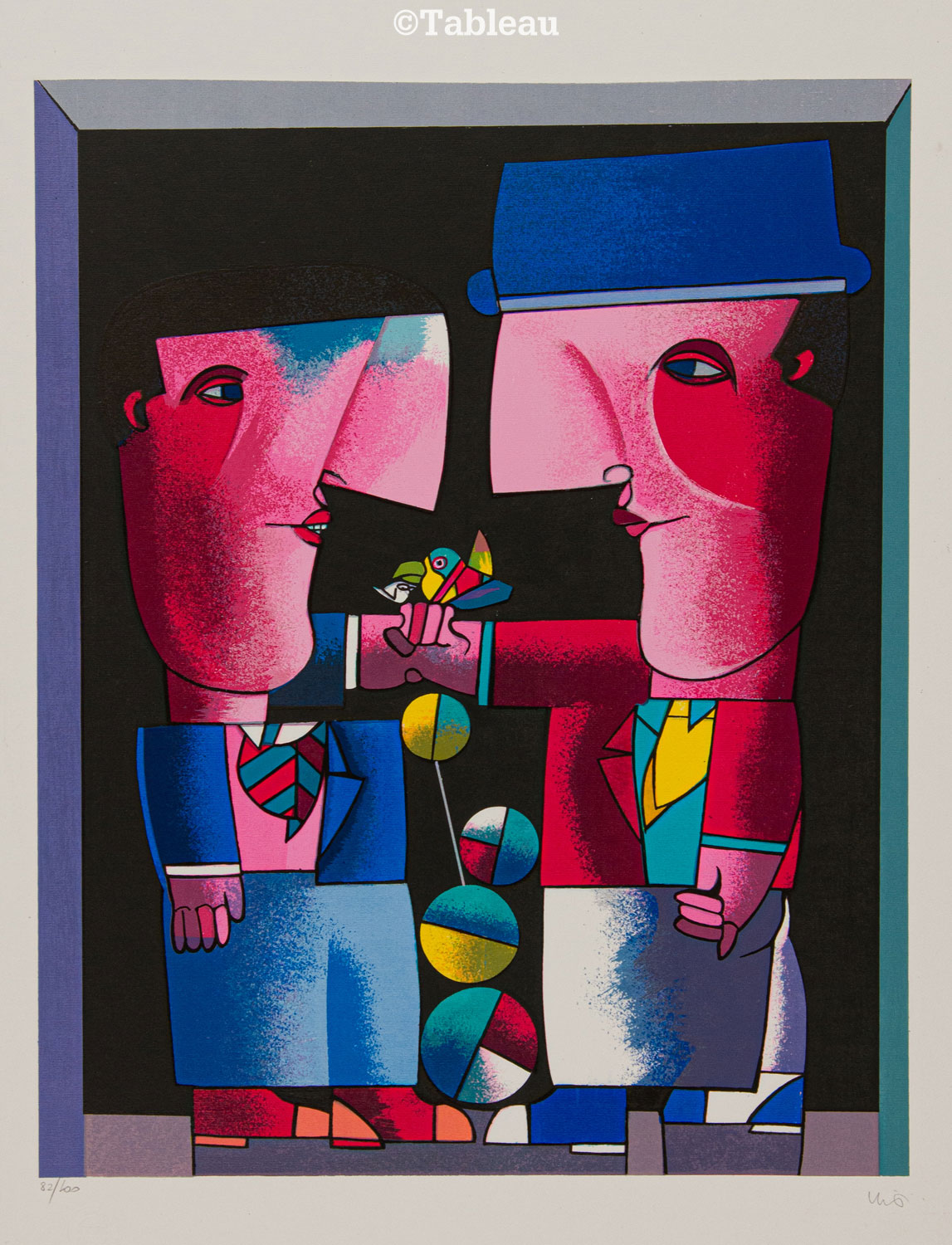 Figuras com pássaro