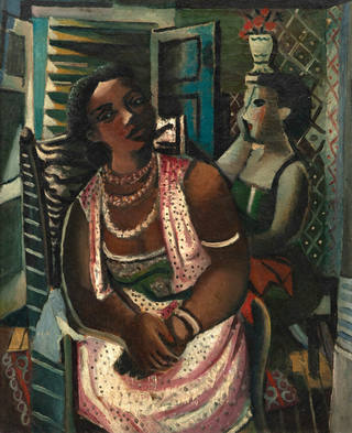 Emiliano di Cavalcanti - Mulata Sentada Com Colares