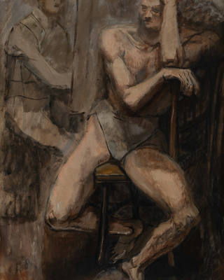 Aldo Bonadei - Homem Sentado