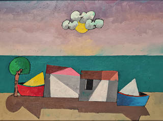 Inos Corradin - Casas de pescadores na praia