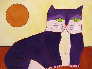 Aldemir Martins - Gato roxo