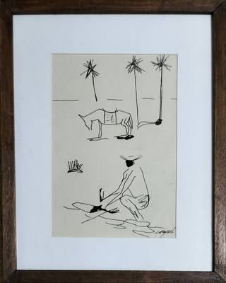 Carybé - Figura com Cavalo