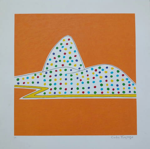 Pão de Açúcar em poás colorido