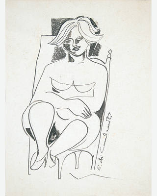 Emiliano di Cavalcanti - Mulher Sentada