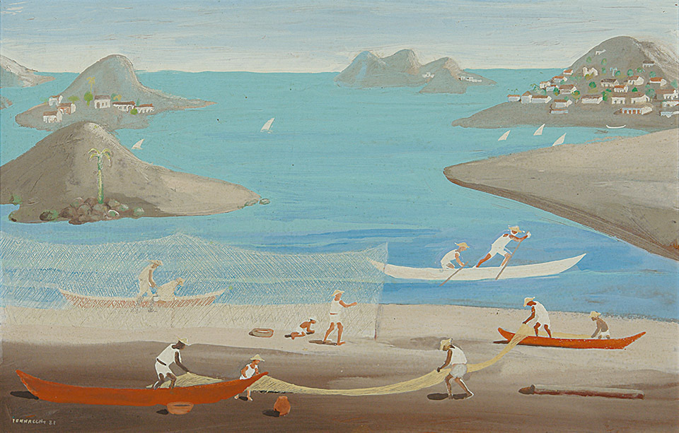 Fulvio Pennacchi - Marina com pescadores