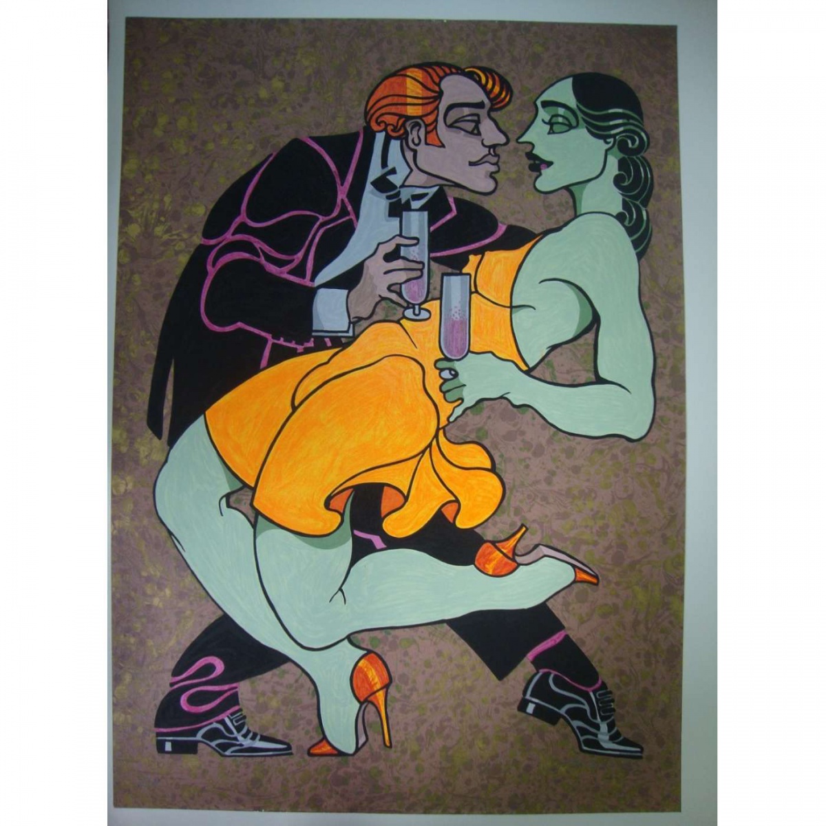 Juarez Machado - casal brindando