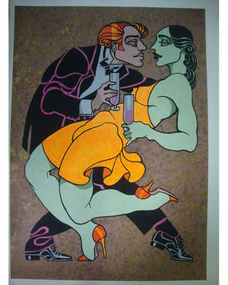 Juarez Machado - casal brindando