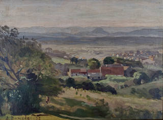 Aldo Bonadei - Paisagem de Campos do Jordão