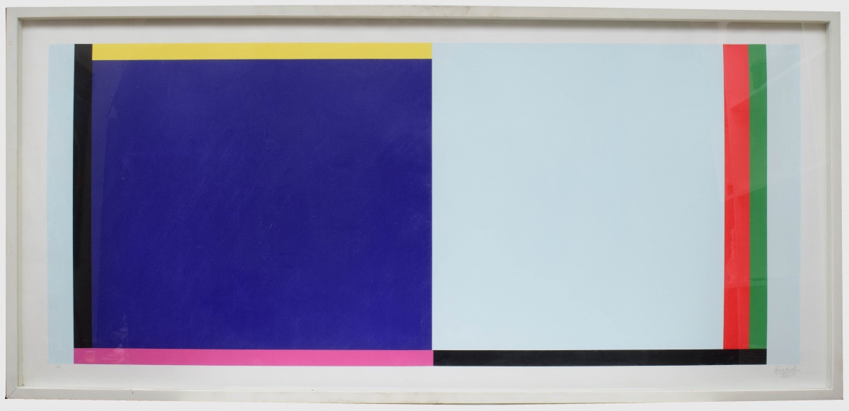 Eduardo Sued - gravura estilo moderno de representação Abstrata. Med