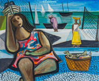 Emiliano di Cavalcanti - Mulata e marinha