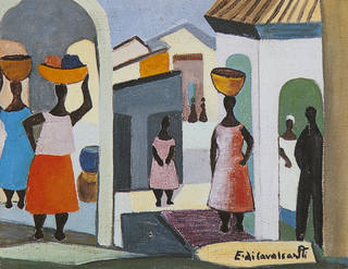Emiliano di Cavalcanti - Mercado, ( C. 1970 )