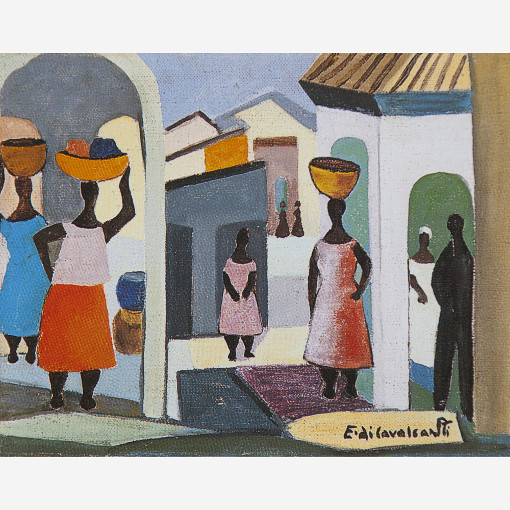 Emiliano di Cavalcanti - Mercado, ( C. 1970 )