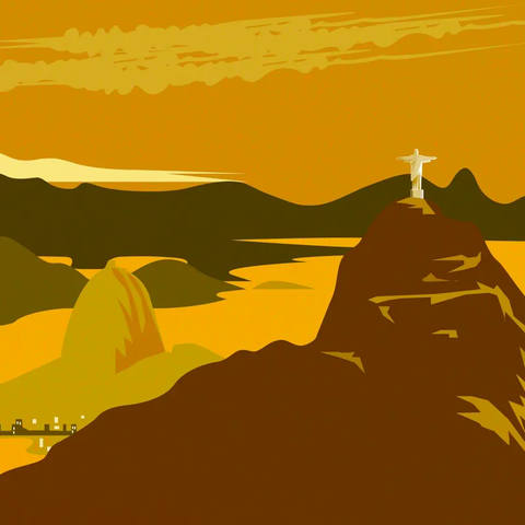 Rio em Amarelo