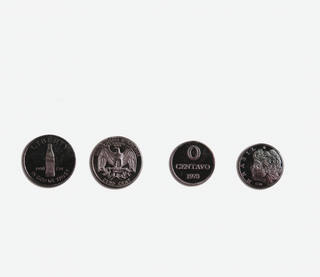 Cildo Meireles - Zero centavo e zero cent, 1974-78 e 1990 respectivamente