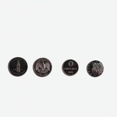 Zero centavo e zero cent, 1974-78 e 1990 respectivamente
