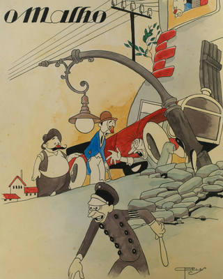 J. Carlos - Capa da revista "o malho"