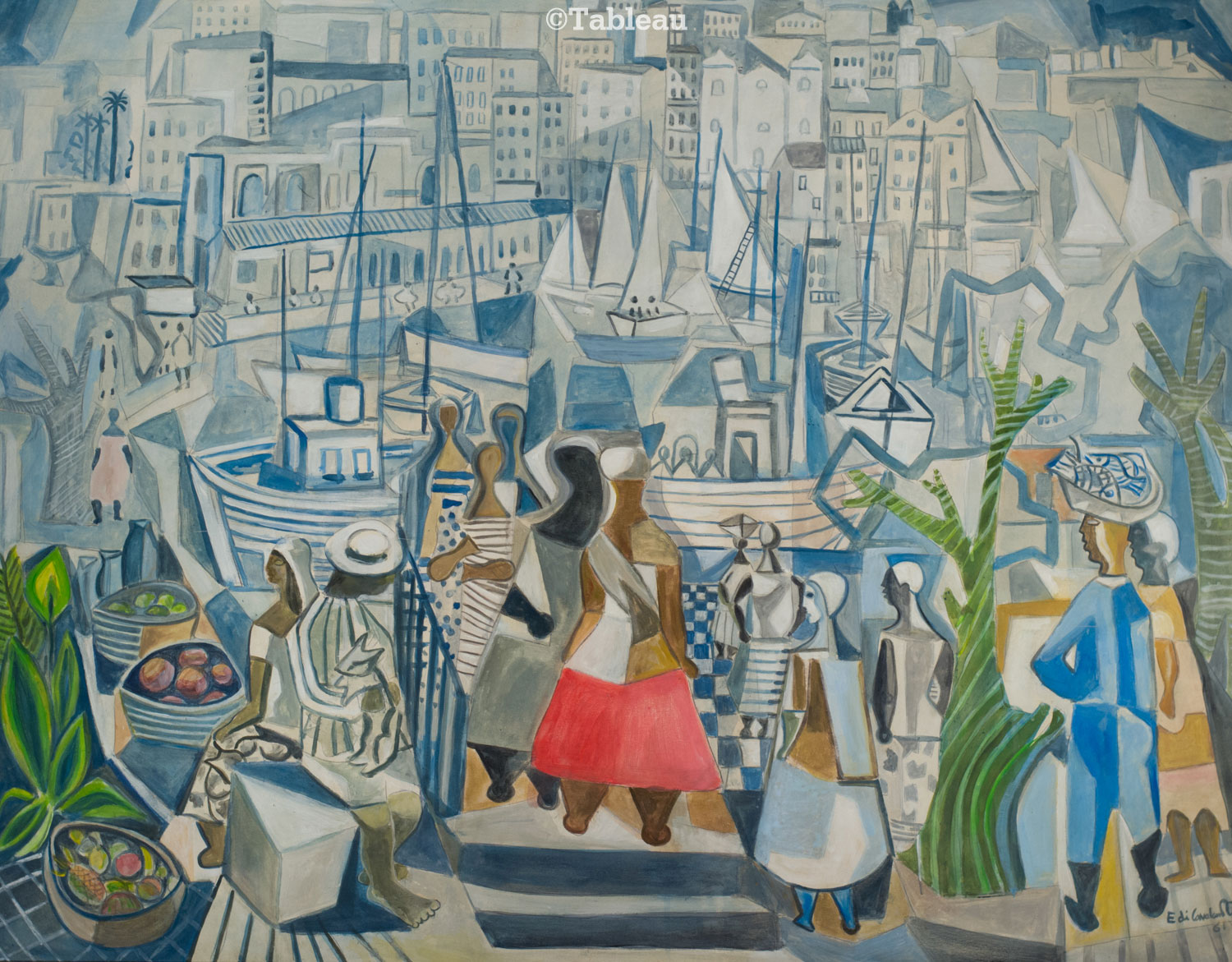 Paisagem com figuras