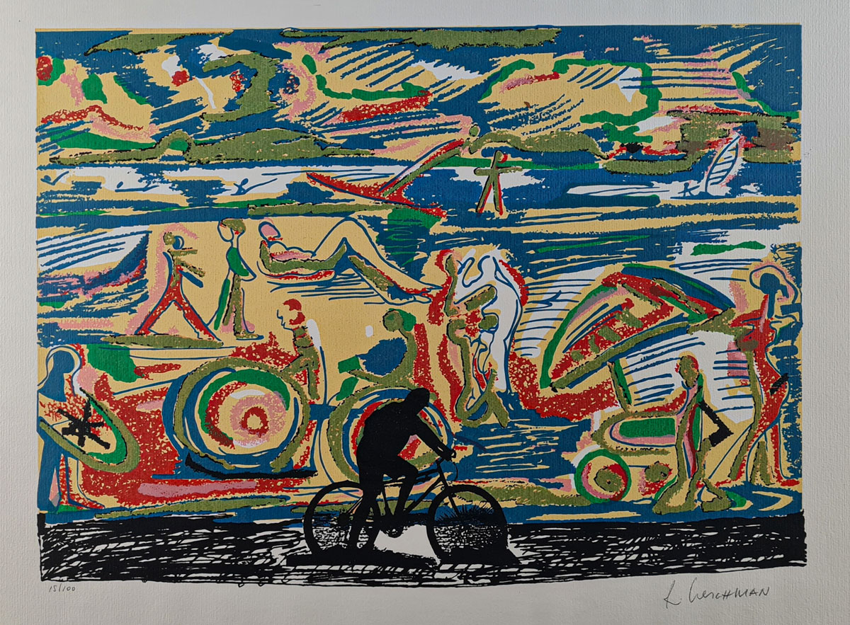 Rubens Gerchman - Ciclista em Copacabana