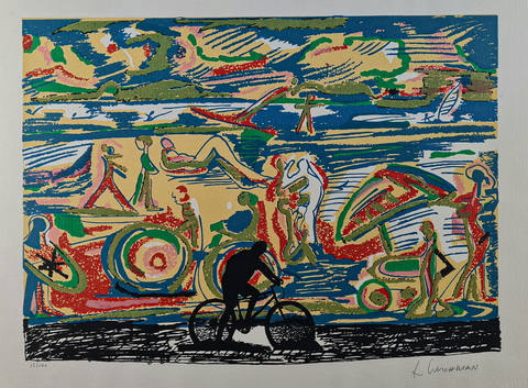 Ciclista em Copacabana