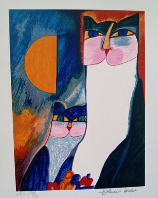 Aldemir Martins - Casal de Gatos