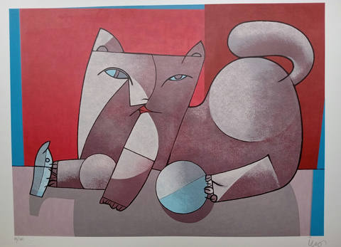 Gato com bola