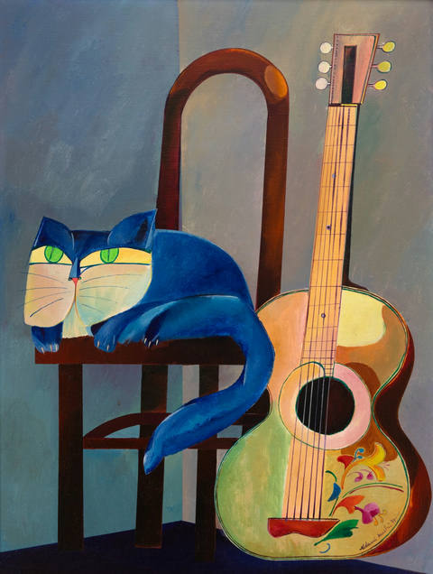 Gato com Violão