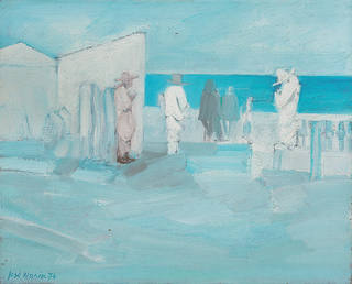 José Maria de Souza - Marinha com Figuras