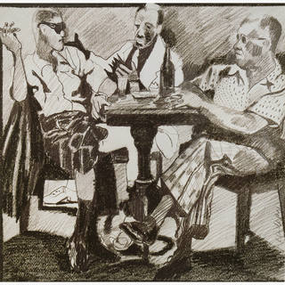 Rubens Gerchman - Os Grandes Mestres da Musica Cartola, Pixinguinha e João do Rio,( c. 1980)