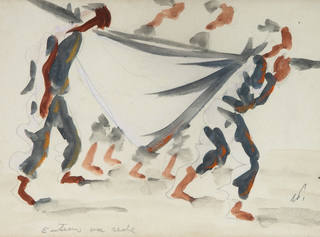 Candido Portinari - Enterro na rede / Burial in a Hammock