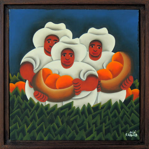 José Sabóia – Colheita de Melões – Ast – 30 X 30 cm