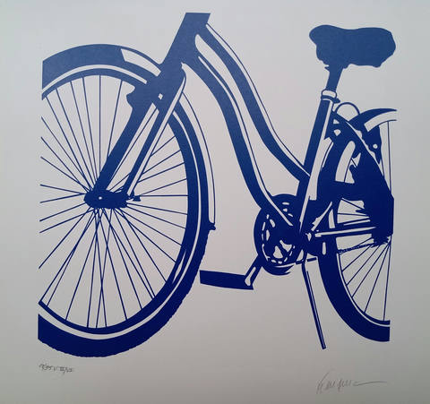 Bicicleta azul