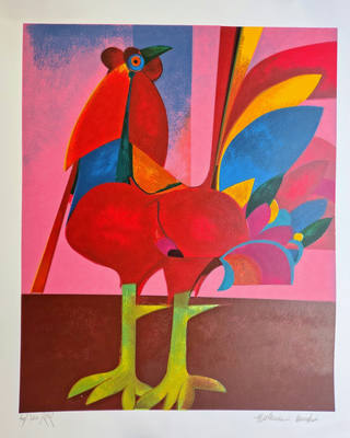 Aldemir Martins - Galo Vermelho