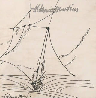 Aldemir Martins - Estudo Para Livro - Poema do Barco