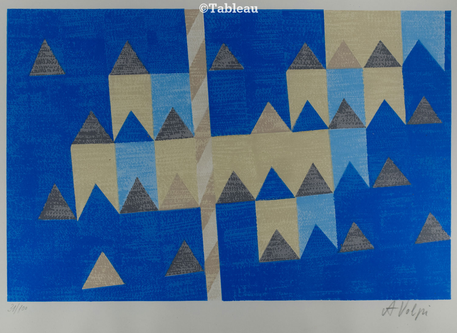 Alfredo Volpi - Mastro e bandeirinhas