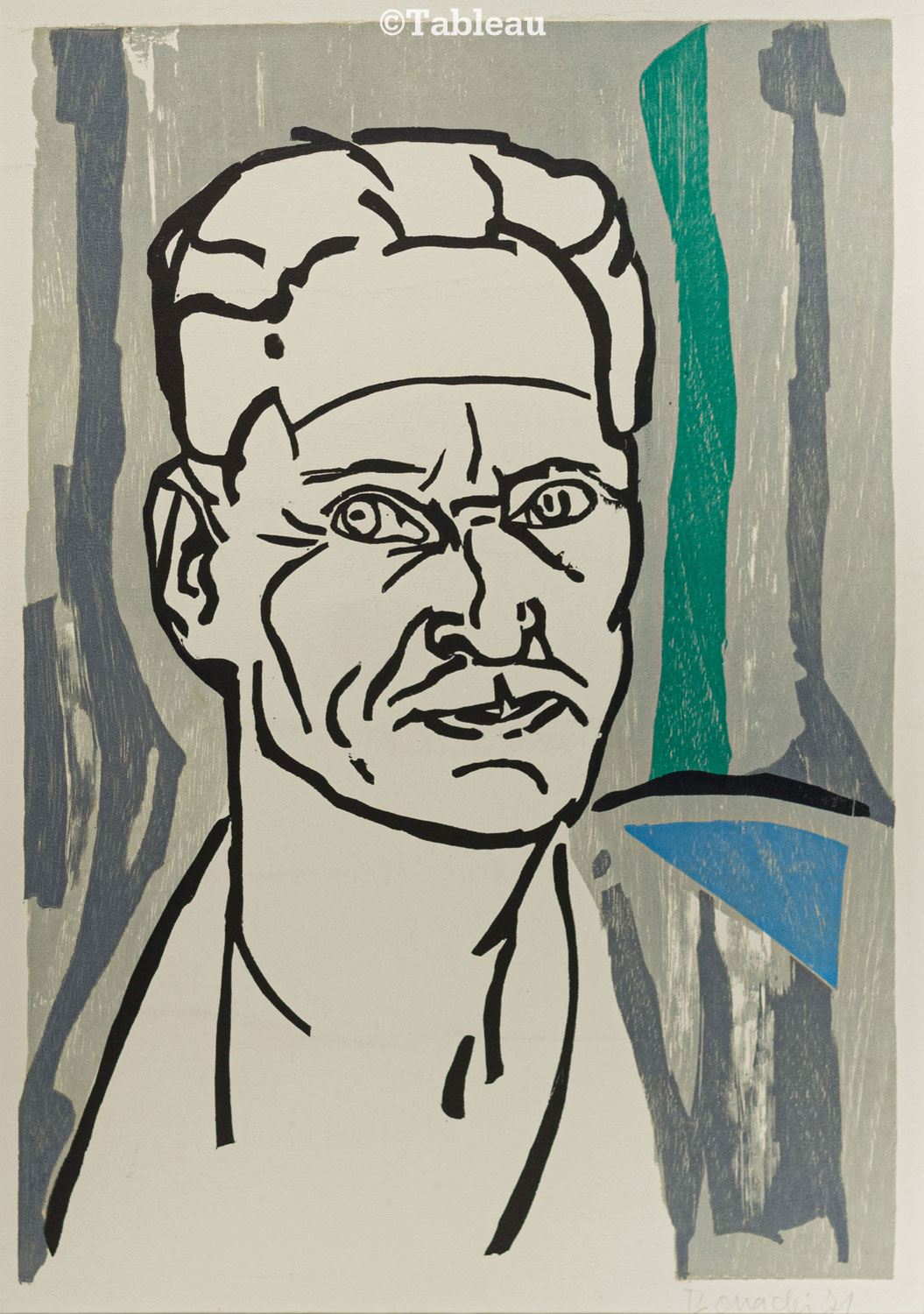 Aldo Bonadei - Auto retrato