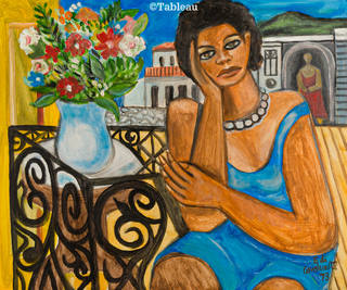 Emiliano di Cavalcanti - Mulata de azul