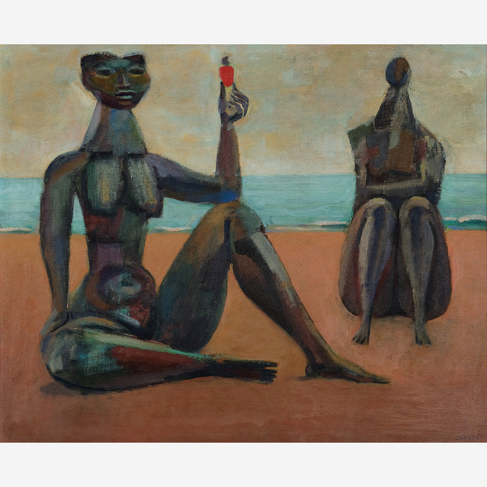 Figuras na praia