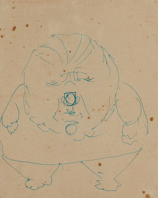 Candido Portinari - Caricatura de Figura Gorda